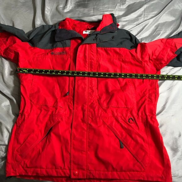 Columbia Men's Interchange Double Whammy  Jacket Shell Large Red Full Zip - Picture 5 of 16